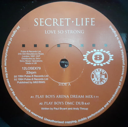 Secret Life : Love So Strong (12", Single)