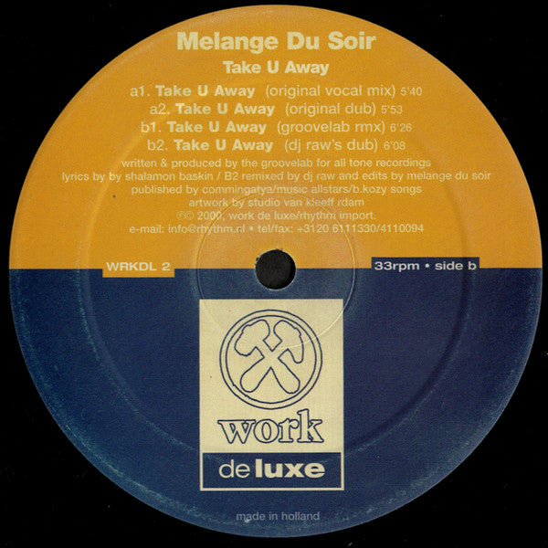 Melange Du Soir : Take U Away (12")