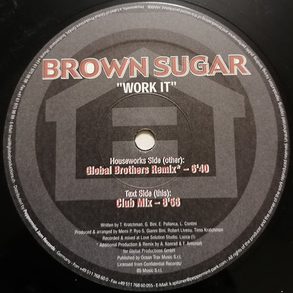 Brown Sugar (10) : Work It (12")