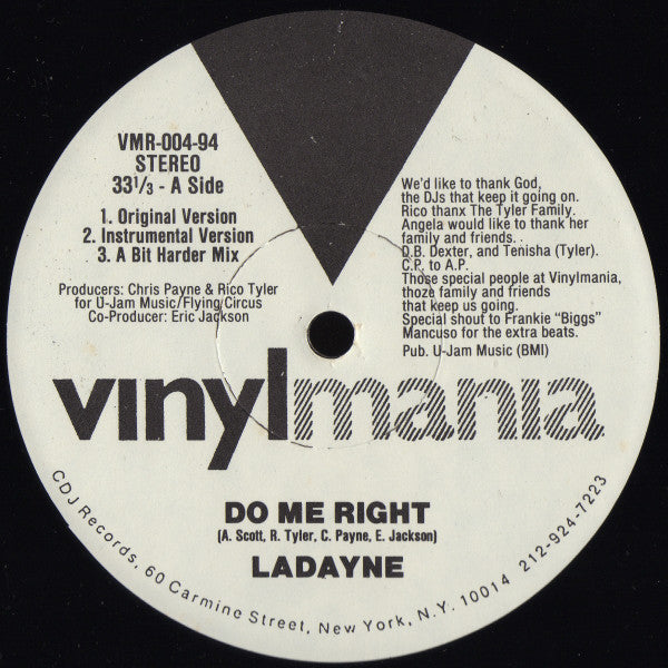 Ladayne : Do Me Right (12")
