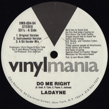 Ladayne : Do Me Right (12")