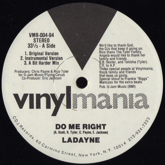 Ladayne : Do Me Right (12")