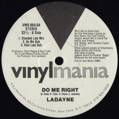 Ladayne : Do Me Right (12")