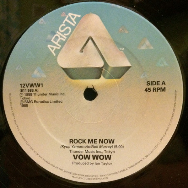 Vow Wow : Rock Me Now (12")