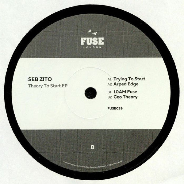 Seb Zito : Theory To Start EP (12", EP)