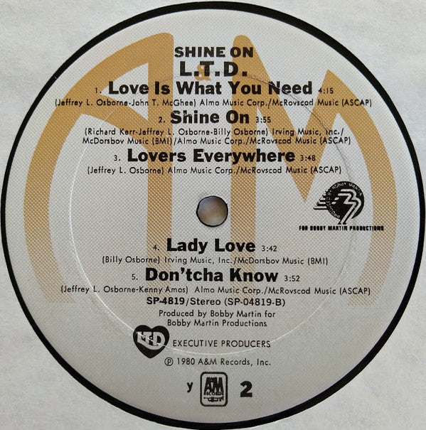 L.T.D. : Shine On (LP, Album, Y -)