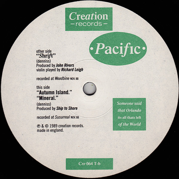 Pacific (4) : Shrift (12", Single)