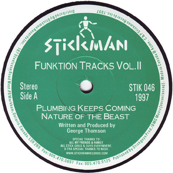 George Thomson : Funktion Tracks Vol.2 (12")