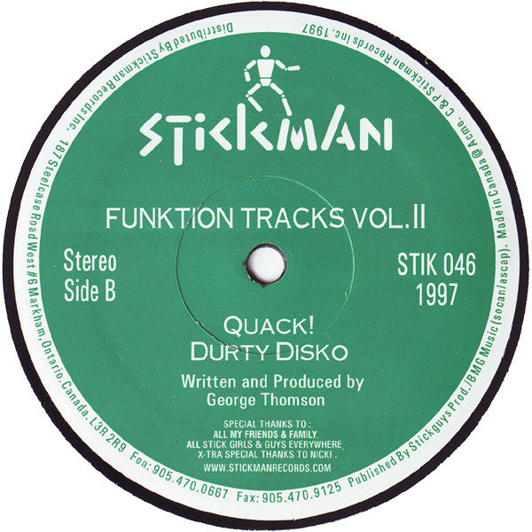 George Thomson : Funktion Tracks Vol.2 (12")