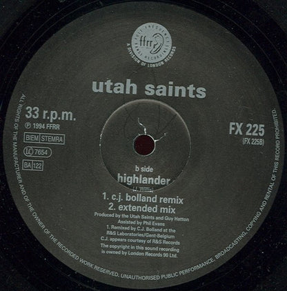 Utah Saints : I Still Think Of You (Too Much To Swallow PtII) (12", Single)