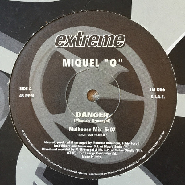 Miquel "O" : Danger (12")
