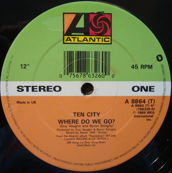 Ten City : Where Do We Go? (12", Maxi)