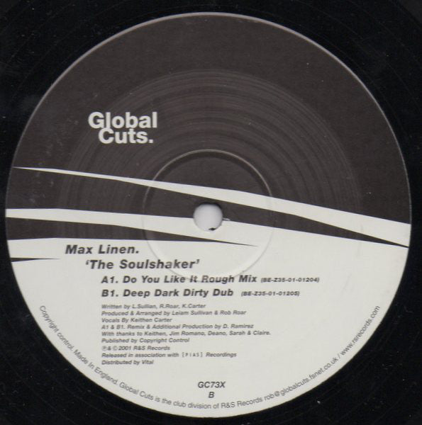 Max Linen : The Soulshaker (The D. Ramirez Mixes) (12", Single)