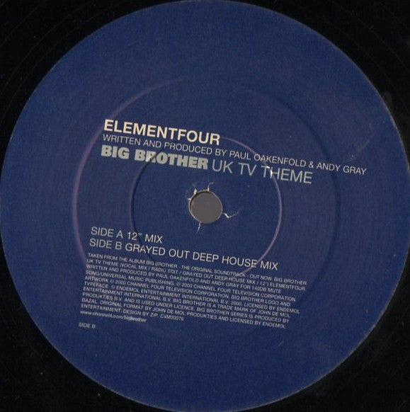 Element Four : Big Brother UK TV Theme (12")