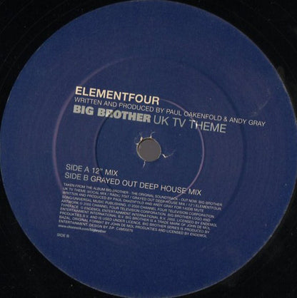 Element Four : Big Brother UK TV Theme (12")