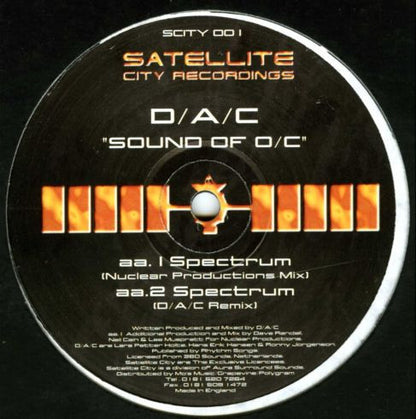 D.A.C : Sound Of O/C (12")