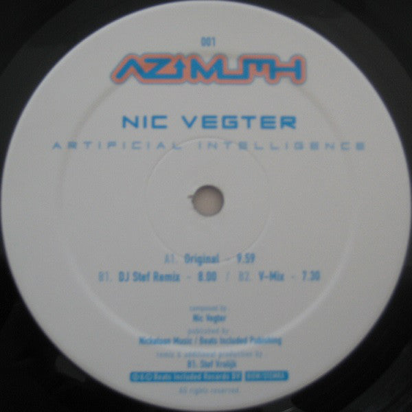 Nic Vegter : Artificial Intelligence (12")