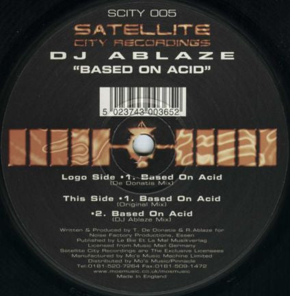 Rene Ablaze : Based On Acid (12")
