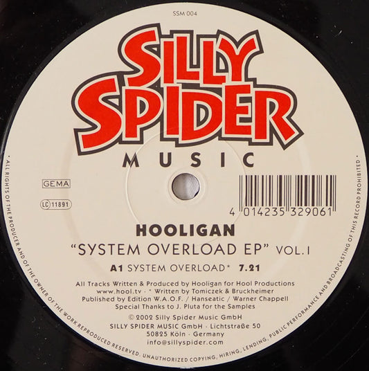 Hooligan* : System Overload EP Vol. 1 (12", EP)