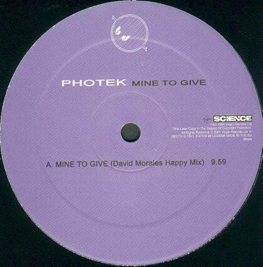 Photek : Mine To Give (12")