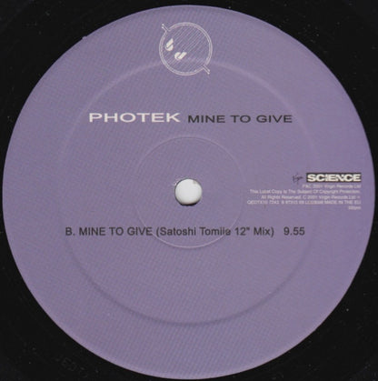 Photek : Mine To Give (12")