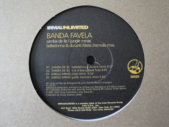 Banda Favela : Samba De Ile / Jungle Minas (12")