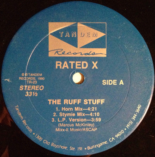 Rated X : The Ruff Stuff (12")