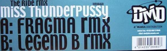 Miss Thunderpussy : The Ride (Remixes) (12")