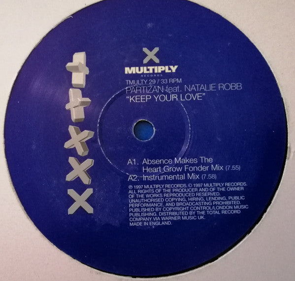 Partizan Feat. Natalie Robb : Keep Your Love (12")