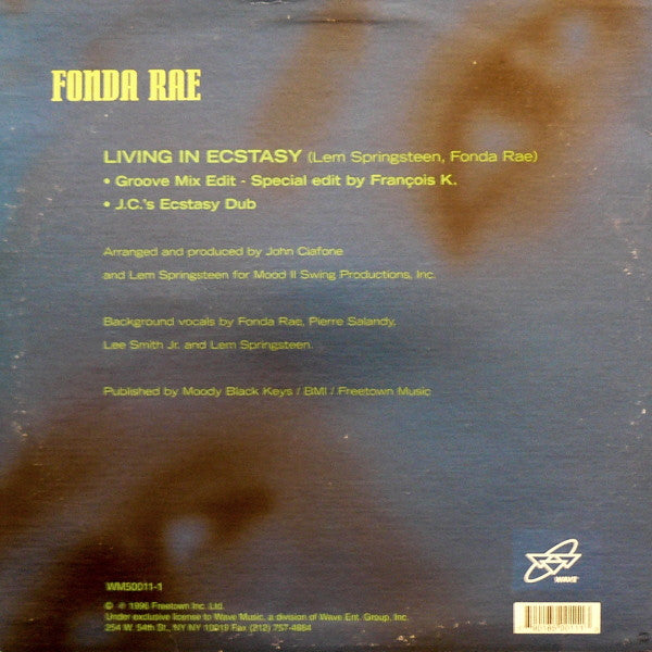 Fonda Rae : Living In Ecstasy (12")