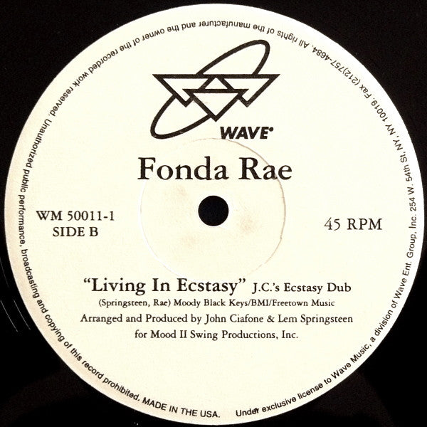 Fonda Rae : Living In Ecstasy (12")