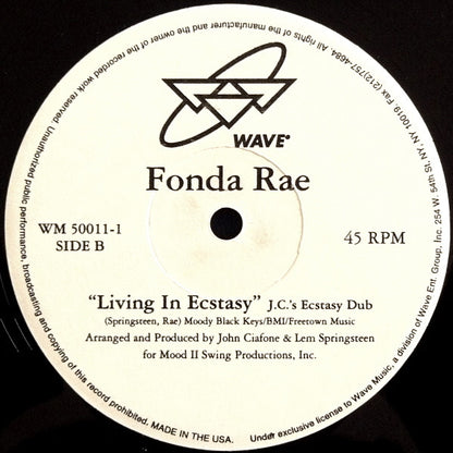 Fonda Rae : Living In Ecstasy (12")