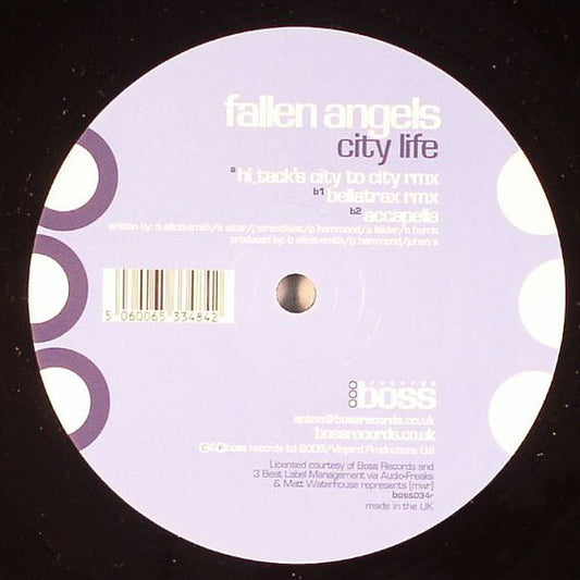 Fallen Angels (3) : City Life (Remixes) (12")