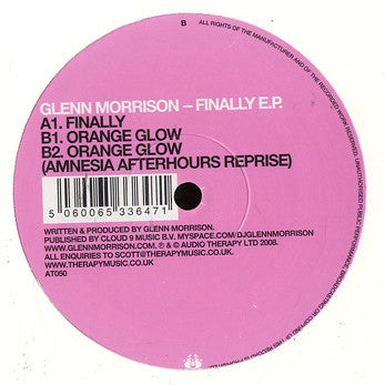 Glenn Morrison : Finally E.P. (12", EP)