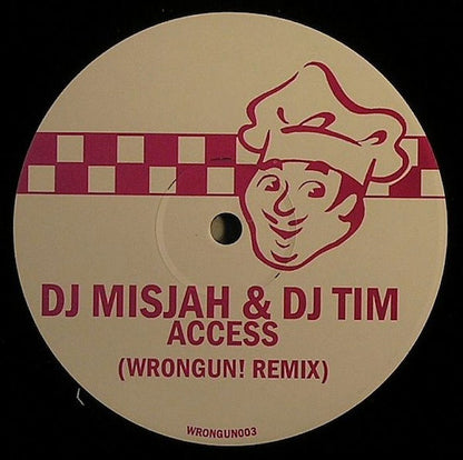 DJ Misjah & DJ Tim : Access (Wrongun! Remix) (12", S/Sided, Unofficial, W/Lbl)