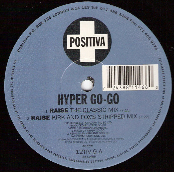 Hyper Go-Go* : Raise (12")