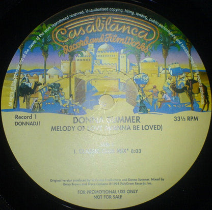 Donna Summer : Melody Of Love (2x12", Single, Promo)