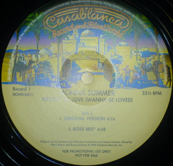 Donna Summer : Melody Of Love (2x12", Single, Promo)