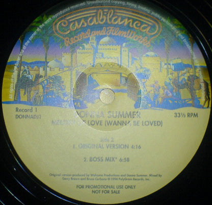 Donna Summer : Melody Of Love (2x12", Single, Promo)