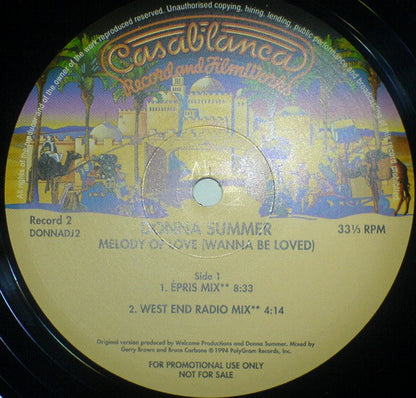 Donna Summer : Melody Of Love (2x12", Single, Promo)