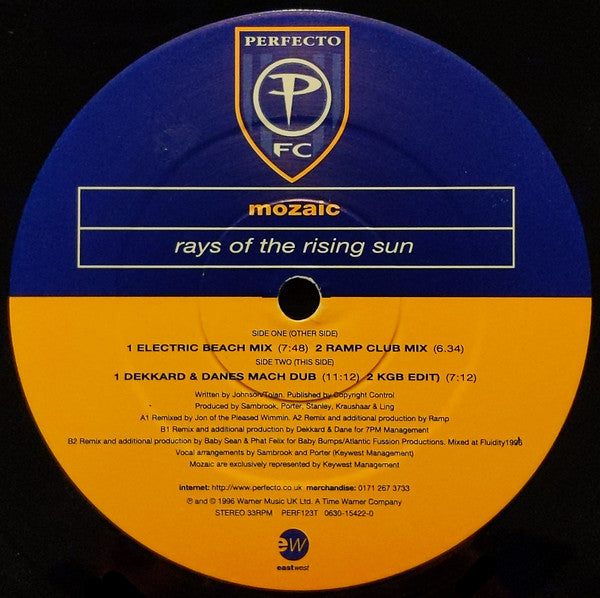 Mozaic : Rays Of The Rising Sun (12")