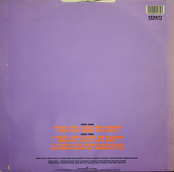 The Beloved : Your Love Takes Me Higher (12", Single)