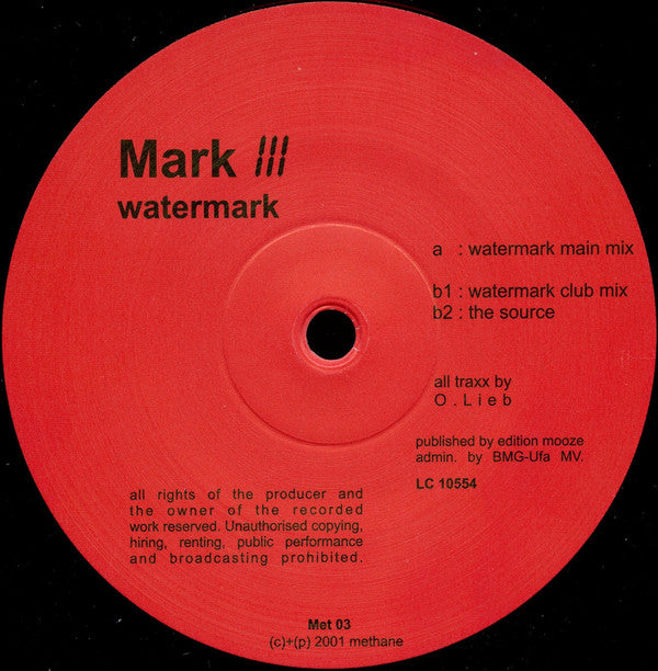 Mark III : Watermark (12")