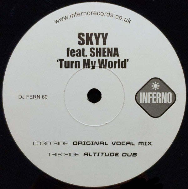 Skyy (4) Feat. Shena : Turn My World (12", Promo)