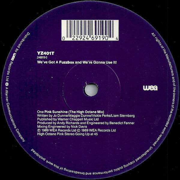We've Got A Fuzzbox And We're Gonna Use It!* : Pink Sunshine (12", Single)