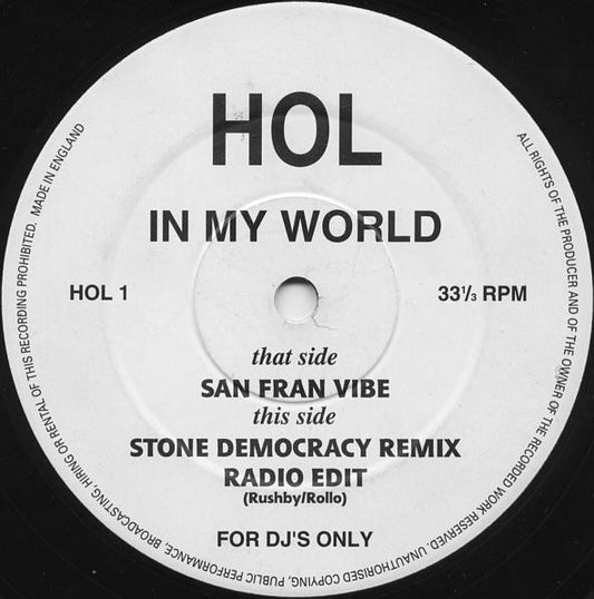 High On Love : In My World (12", Promo)