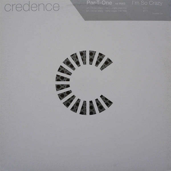 Par-T-One Vs INXS : I'm So Crazy (Dirty Vegas Remixes) (12", Promo)