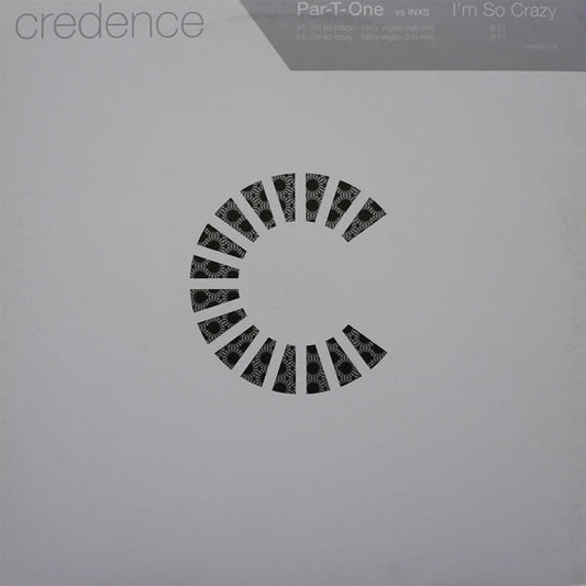 Par-T-One Vs INXS : I'm So Crazy (Dirty Vegas Remixes) (12", Promo)