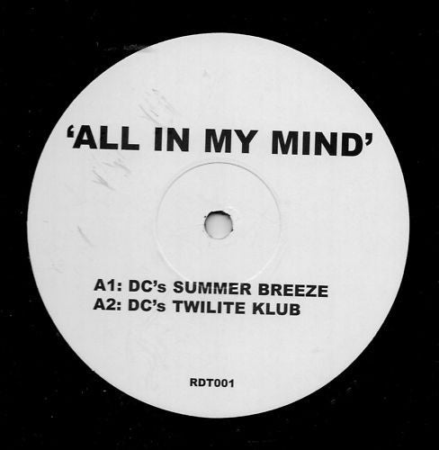 Unknown Artist : All In My Mind (12")