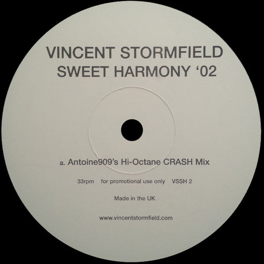 Vincent Stormfield : Sweet Harmony '02 (12", Promo)